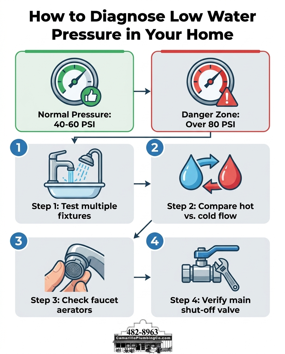 How to Diagnose Low Water Pressure in Your Home