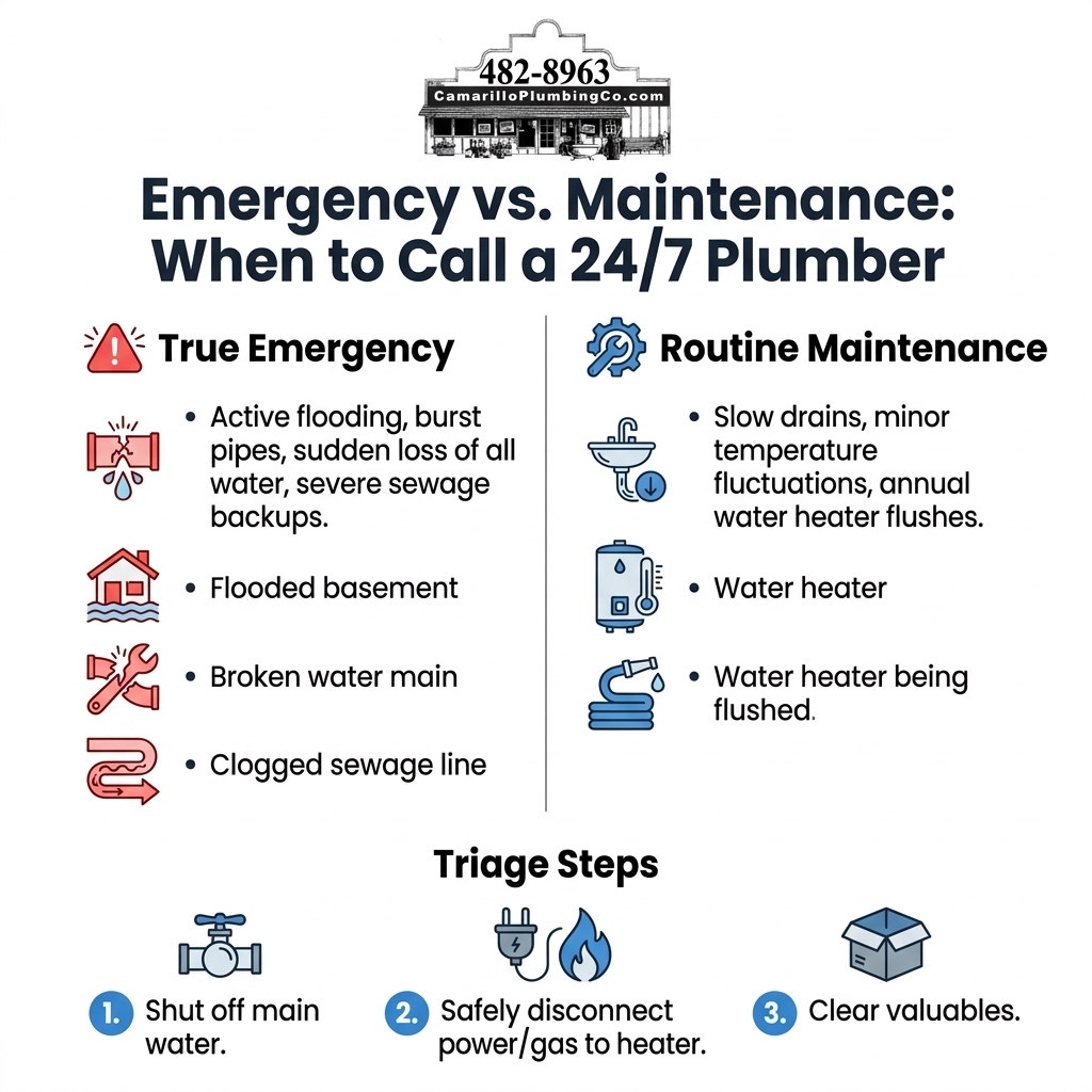Emergency vs. Maintenance: When to Call a 24/7 Plumber