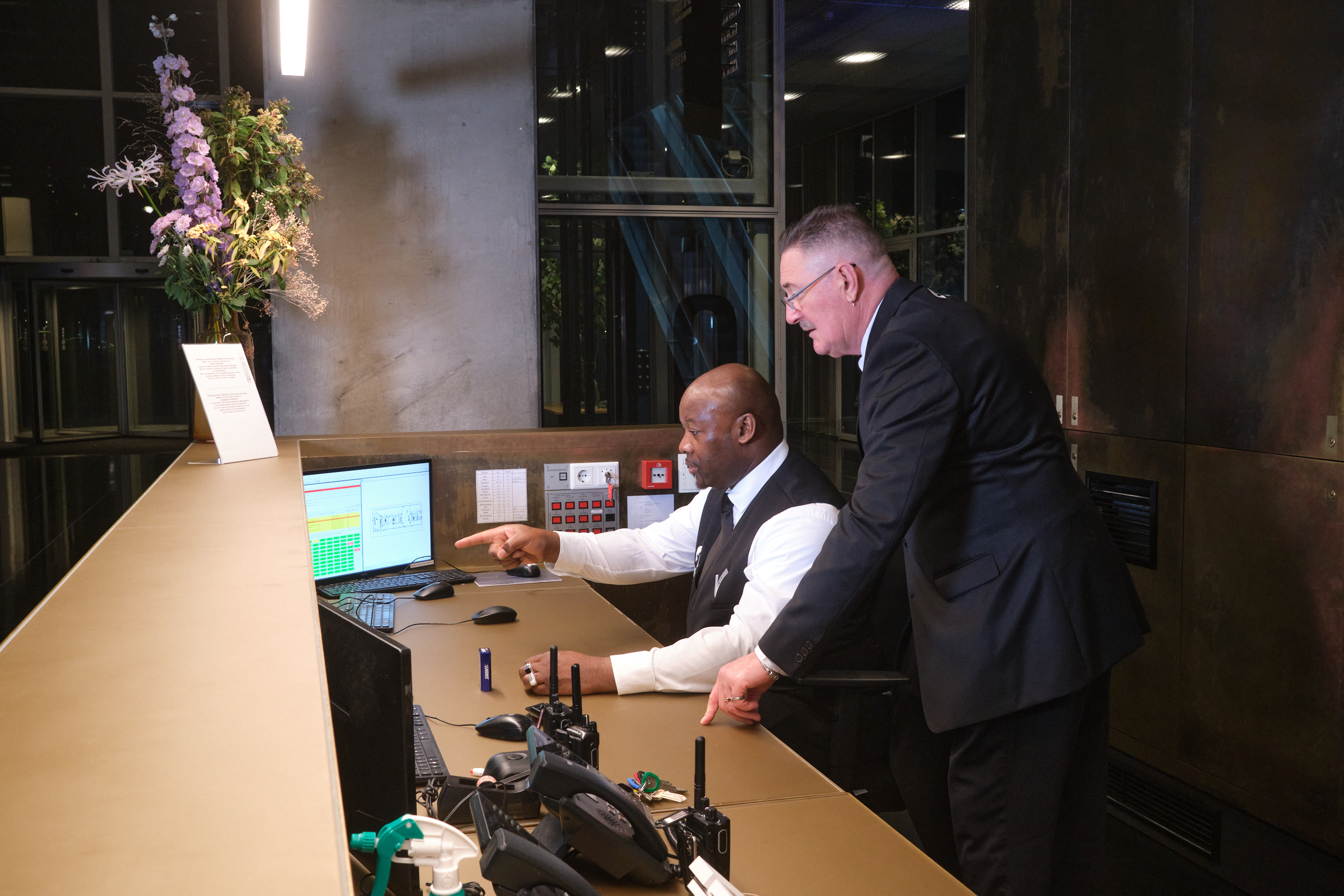 SILVR Security team tijdens beveiligingsdienst