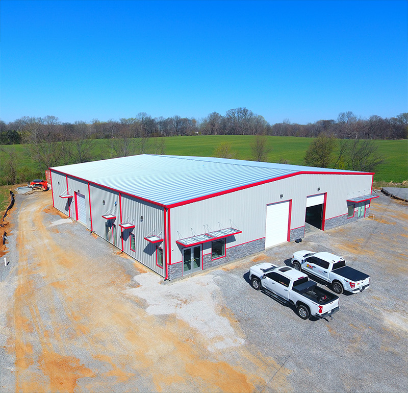 TMS partnered with Two Rivers to deliver a 10,000 sq ft HQ in Clarksville, featuring office, warehouse, and additional tenant lease space.
