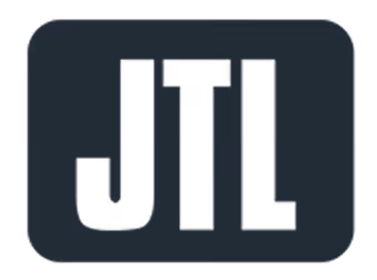 Das JTL-Logo mit schwarzen Buchstaben