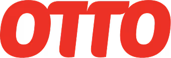 Logo des Einzelhandelsunternehmens OTTO in roten Großbuchstaben.