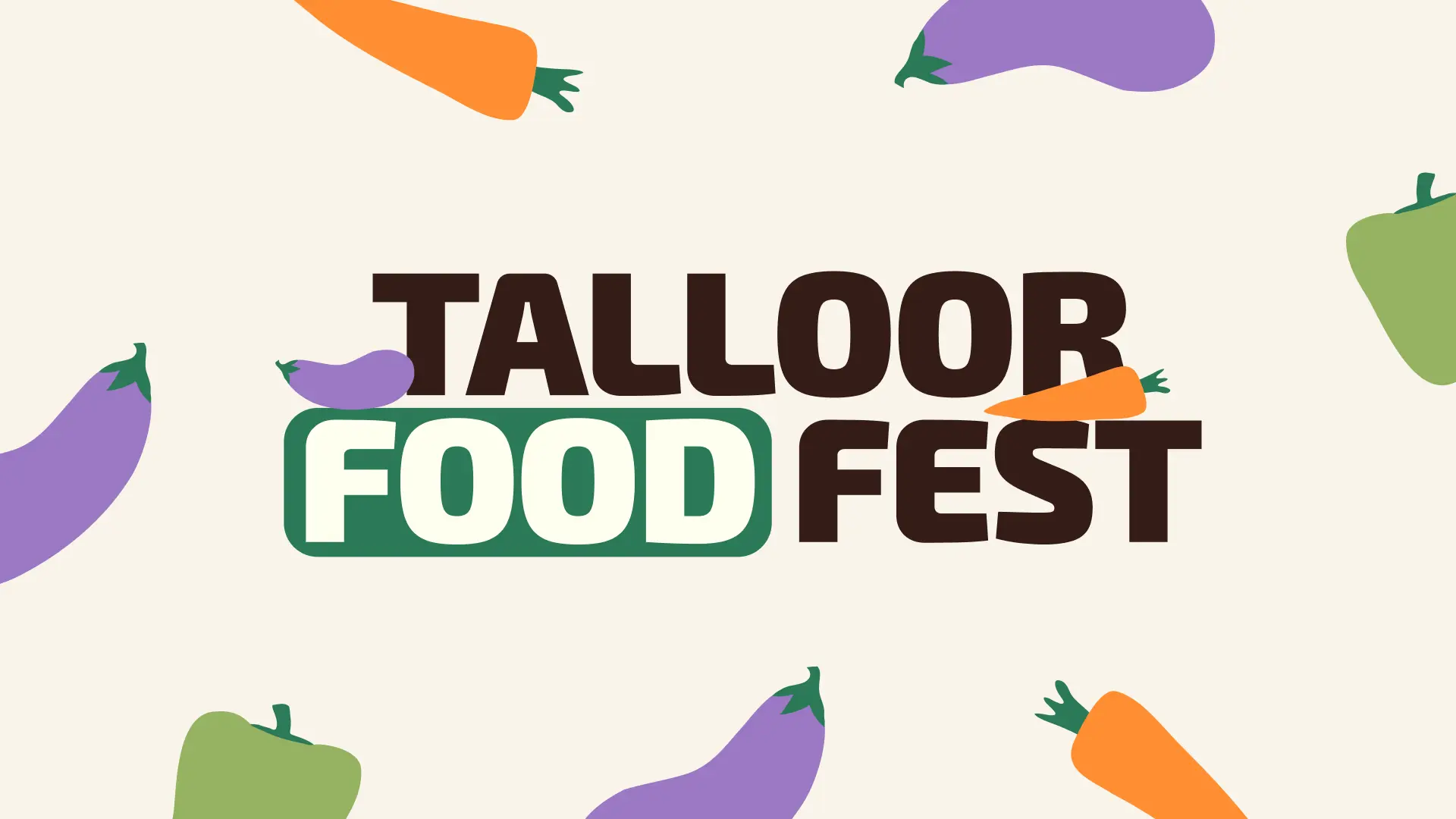 Het design van het Talloor Food Fest logo