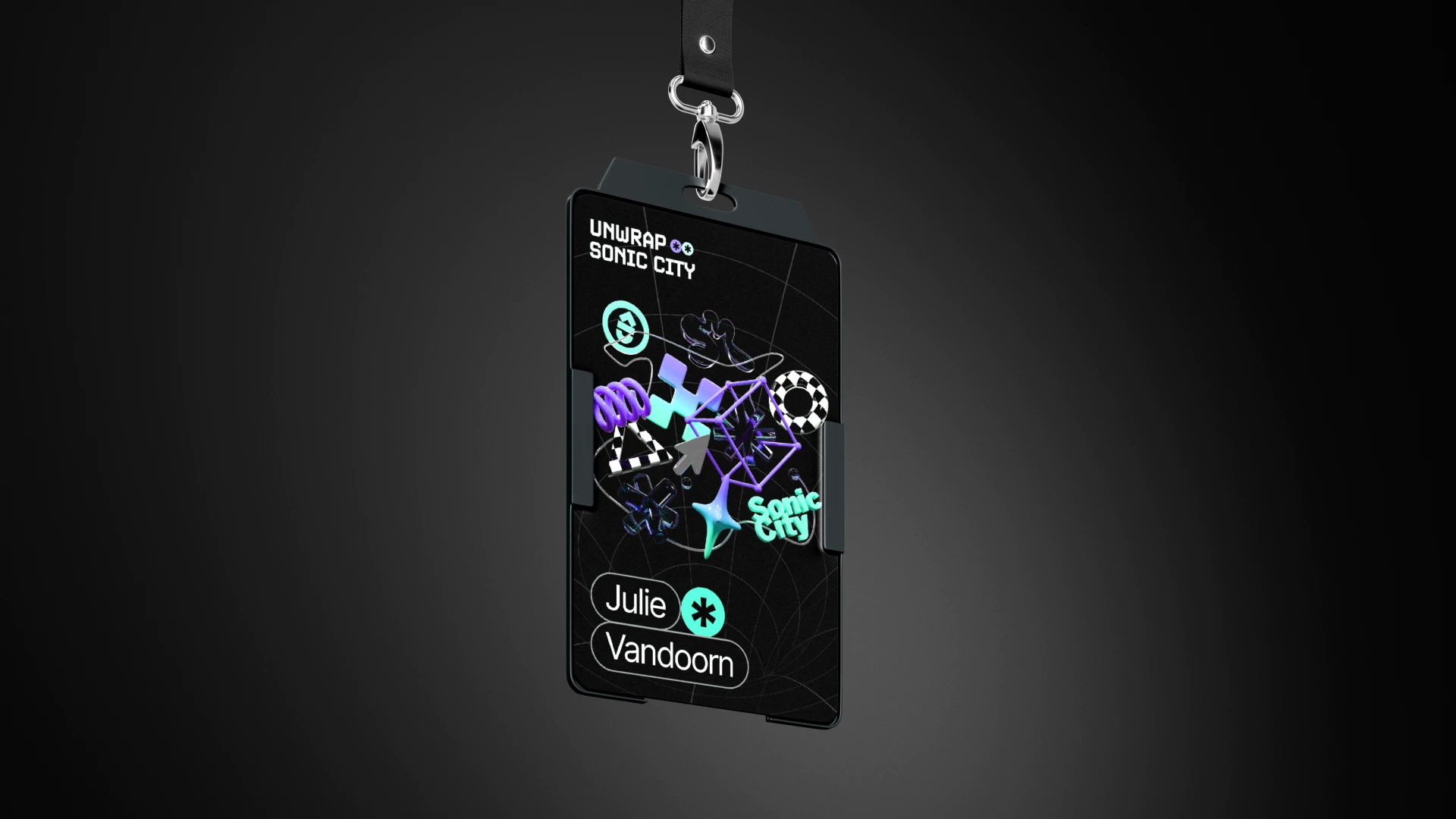 Het ontwerp van een ID Card voor sprekers