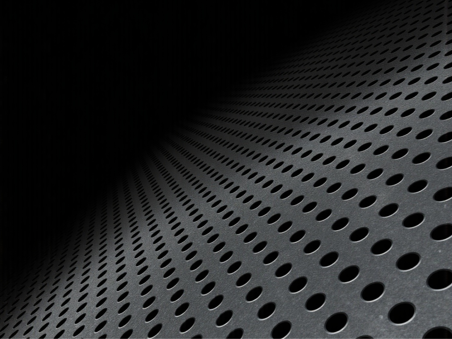 Black surface with holes