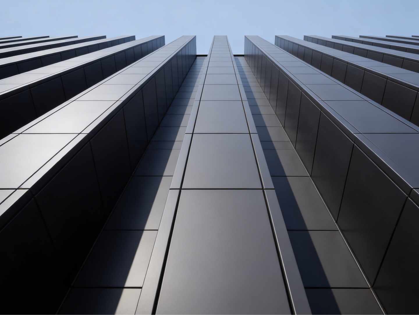 Building structure and blue sky