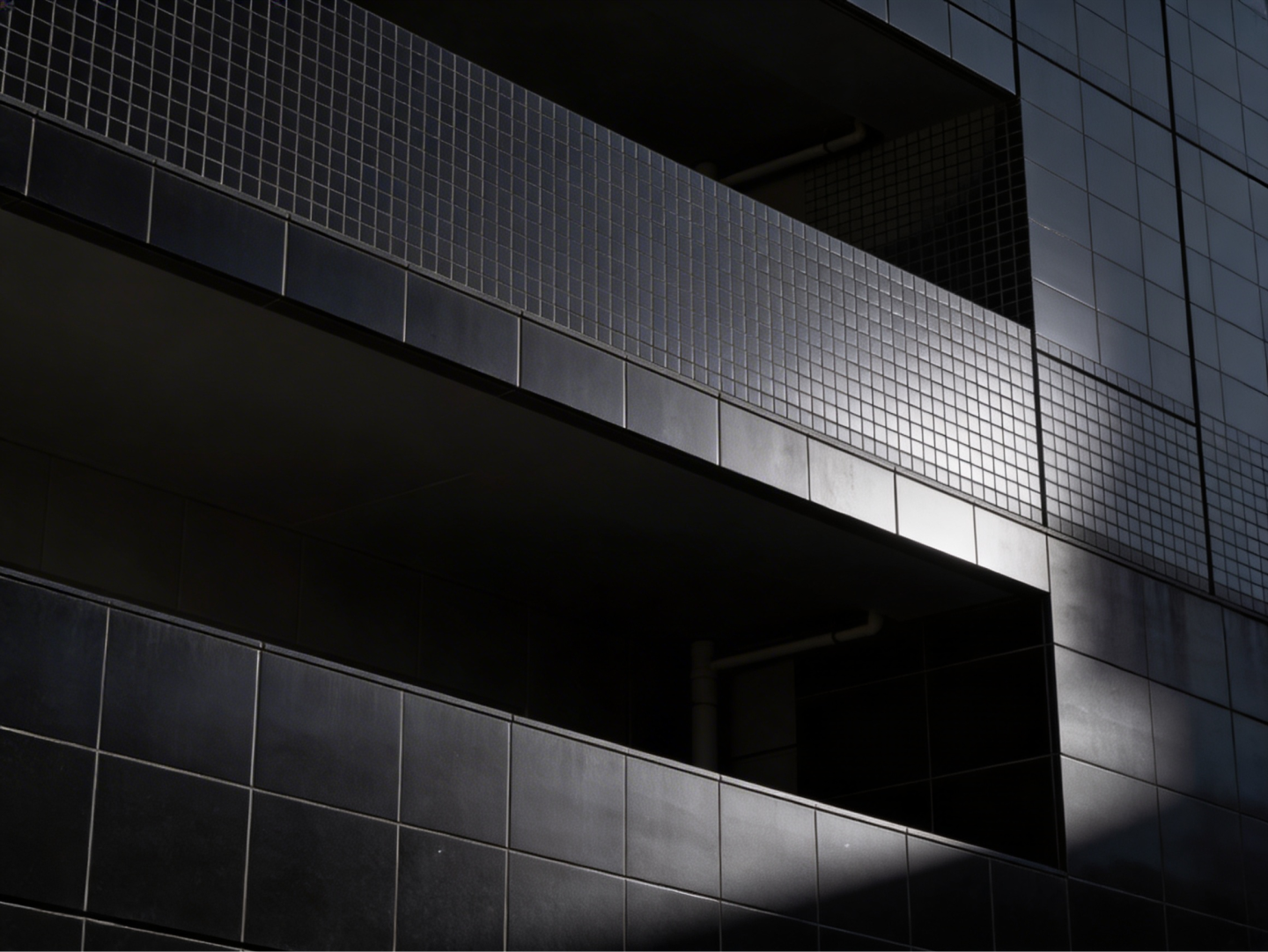 Black ceramic panels