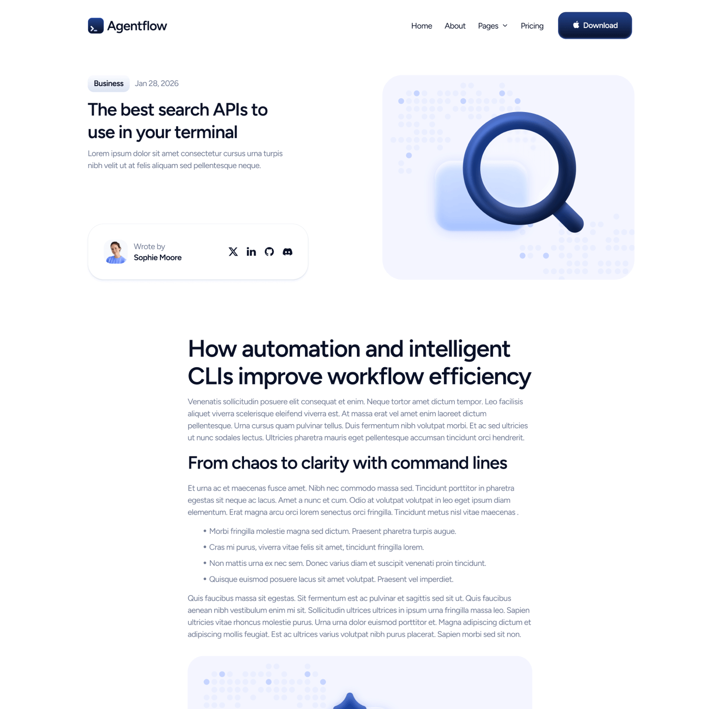 Agentflow - Blog Post Page - Terminal AI Webflow Template