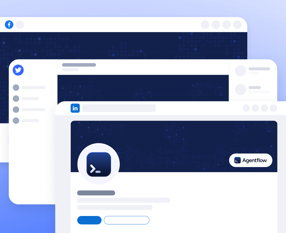 Agentflow - Social Media Assets Included - Terminal AI Assistant Webflow Template