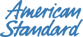 American Standard logo in blue script font.