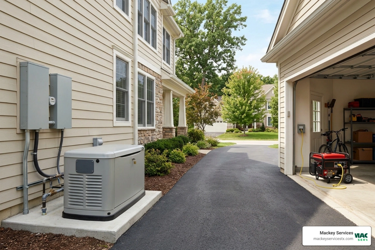 Choosing Your Champion: A Whole Home vs Portable Generator Comparison