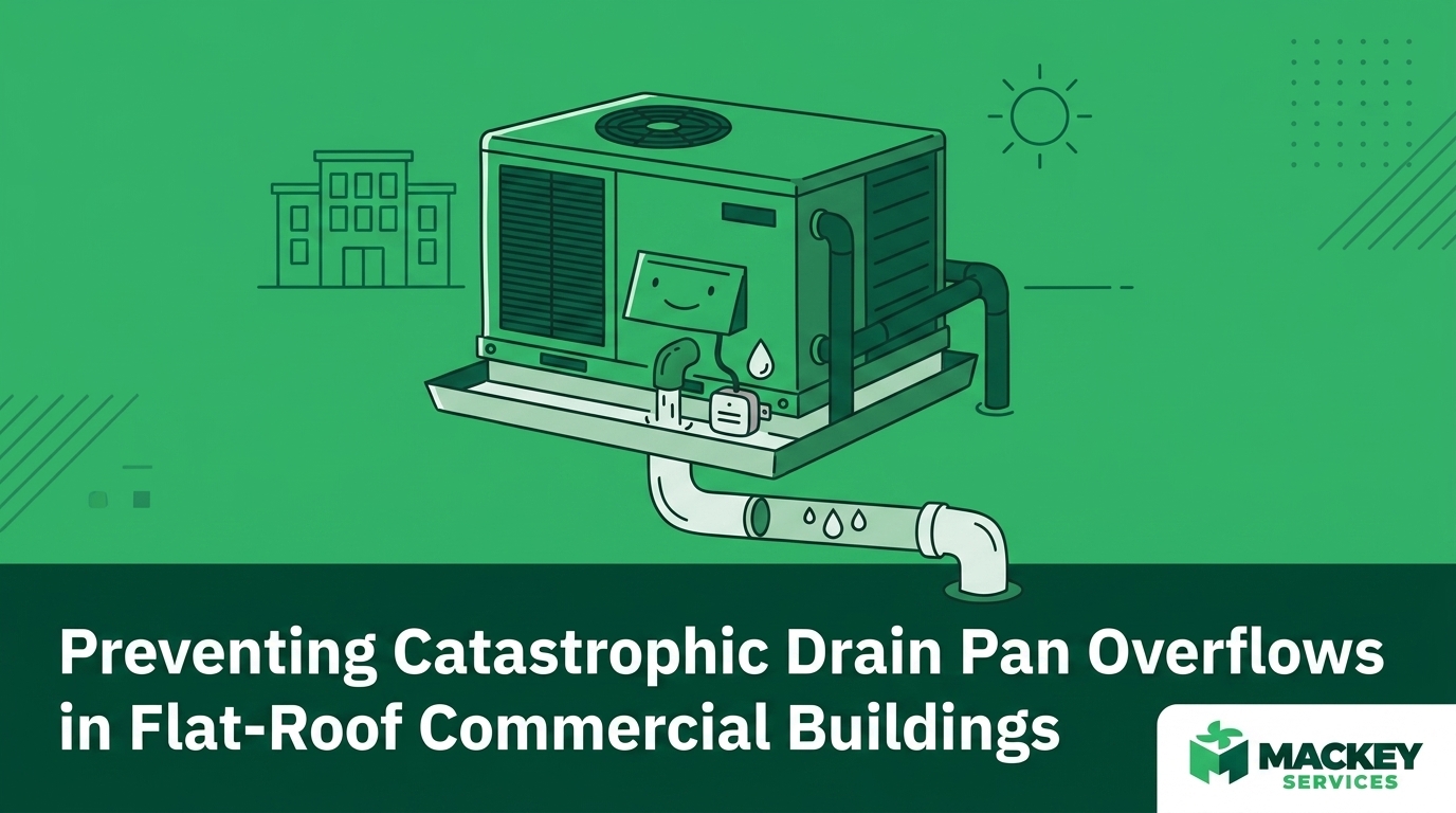 Preventing Catastrophic Drain Pan Overflows in Flat-Roof Commercial Buildings