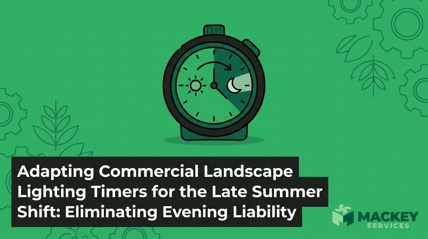 Adapting Commercial Landscape Lighting Timers for the Late Summer Shift