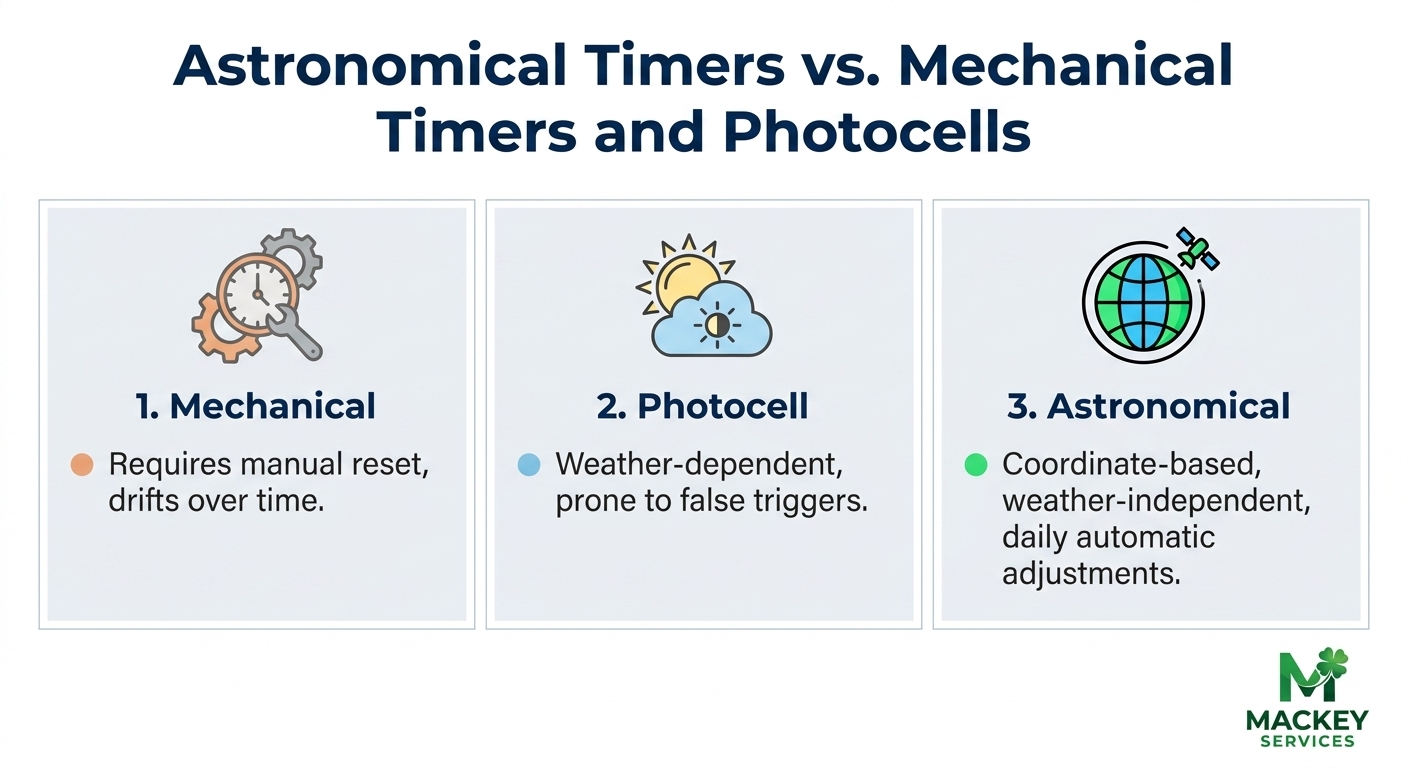 Astronomical Timers vs. Mechanical Timers and Photocells