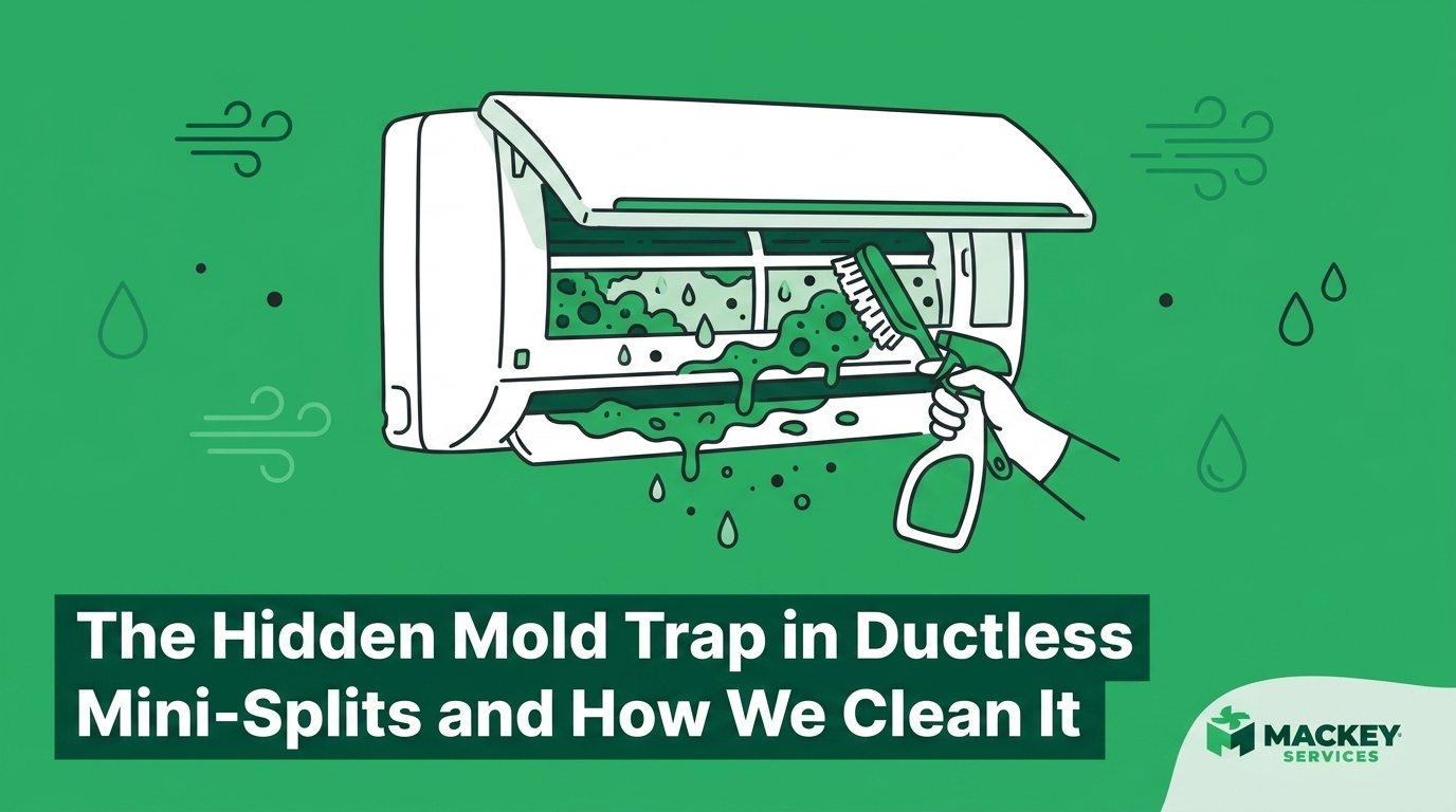 The Hidden Mold Trap in Ductless Mini-Splits and How We Clean It