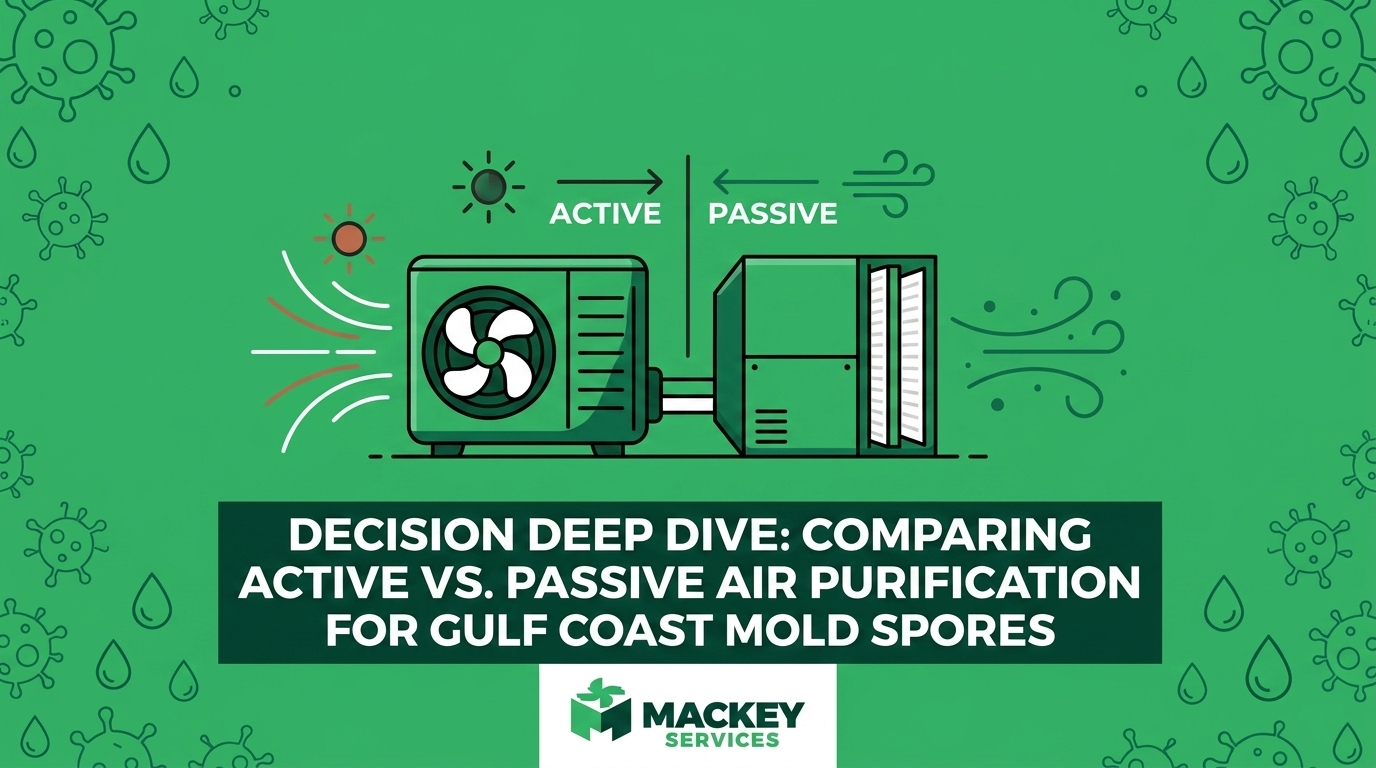 Comparing Active vs. Passive Air Purification for Gulf Coast Mold Spores