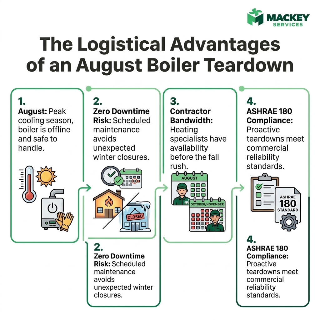 The Logistical Advantages of an August Boiler Teardown