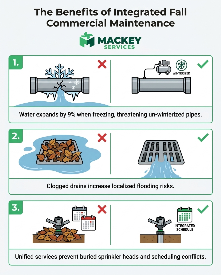 The Benefits of Integrated Fall Commercial Maintenance