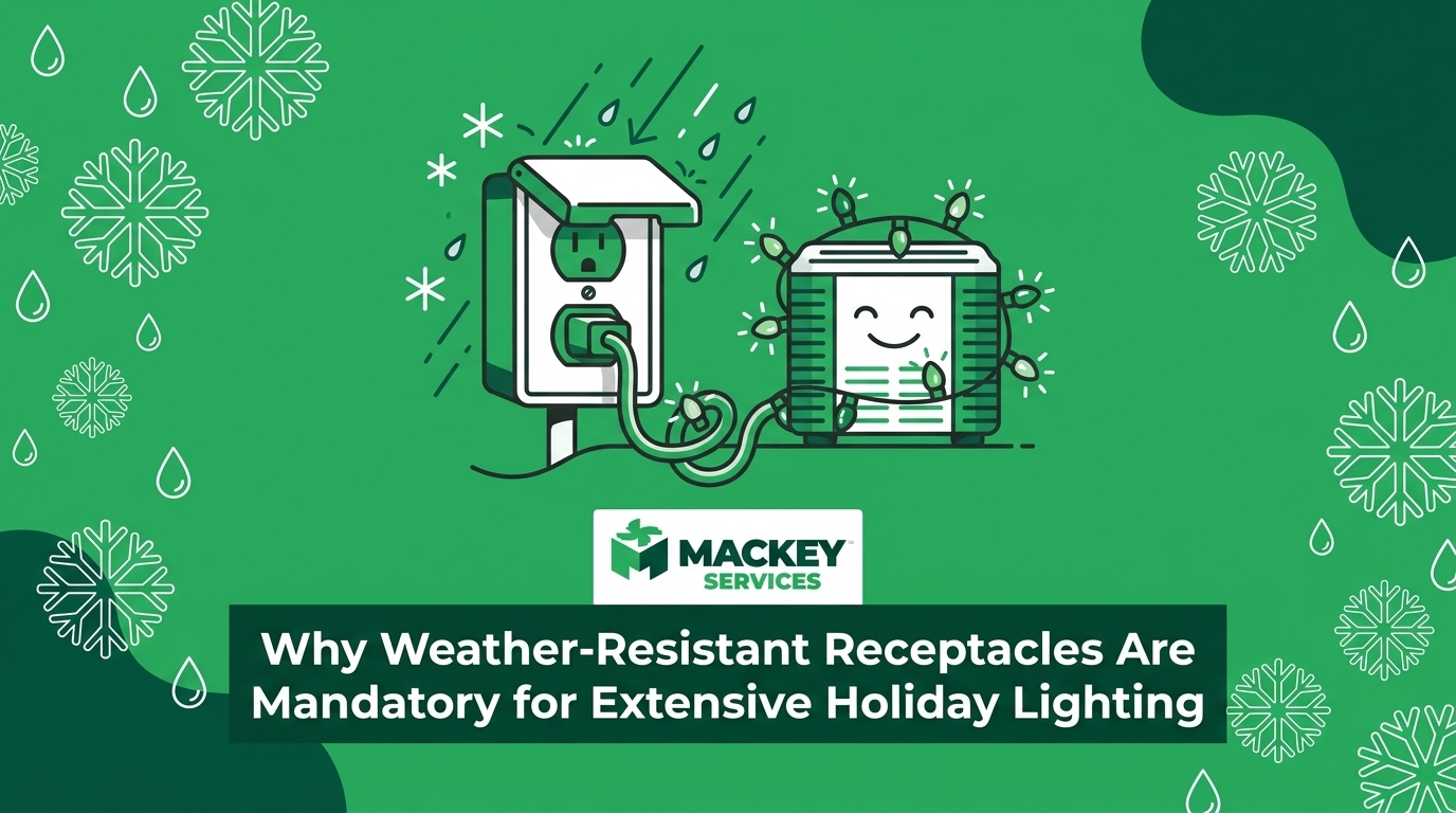 Why Weather-Resistant Receptacles Are Mandatory for Extensive Holiday Lighting