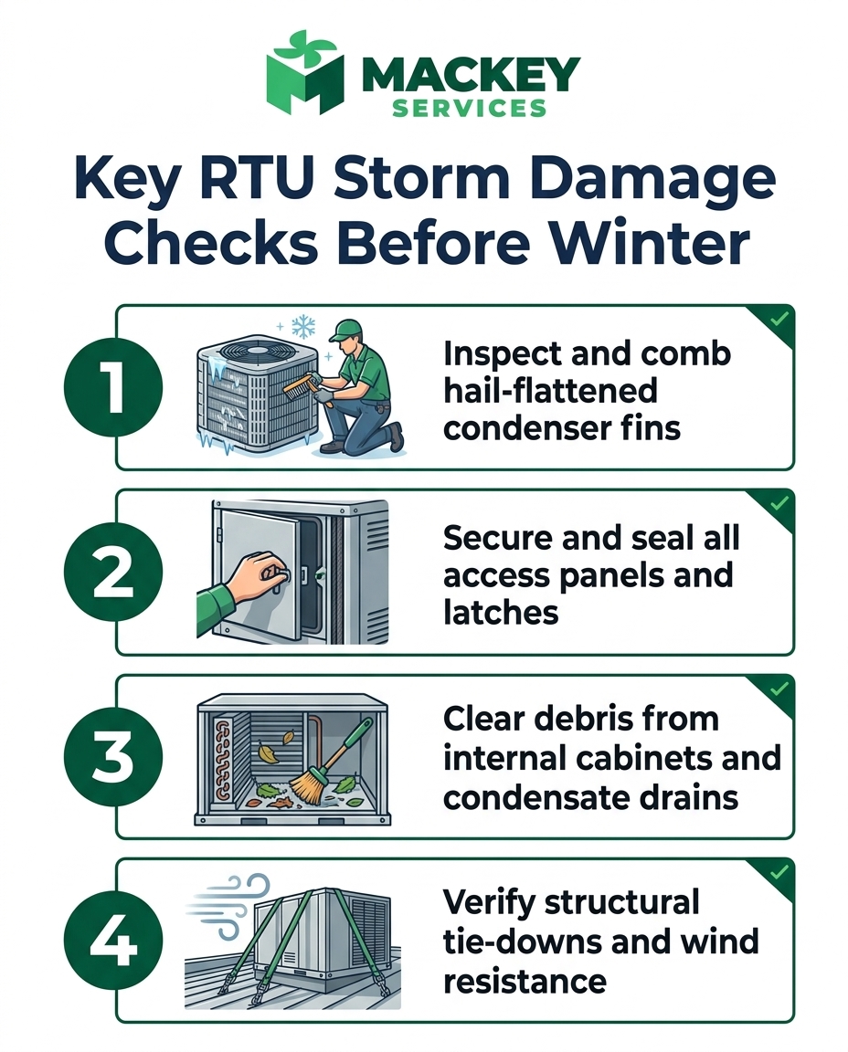 Key RTU Storm Damage Checks Before Winter