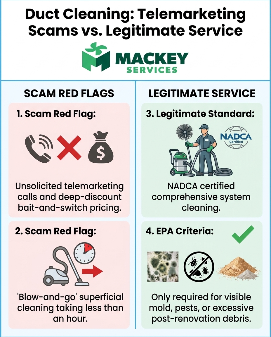 Duct Cleaning: Telemarketing Scams vs. Legitimate Service