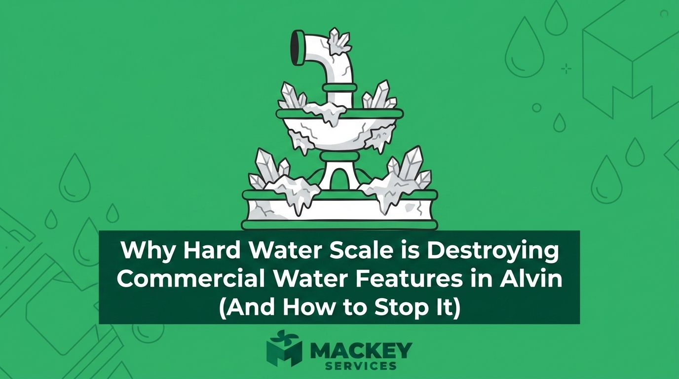 Mitigating Hard Water Scale on Commercial Water Features in Alvin