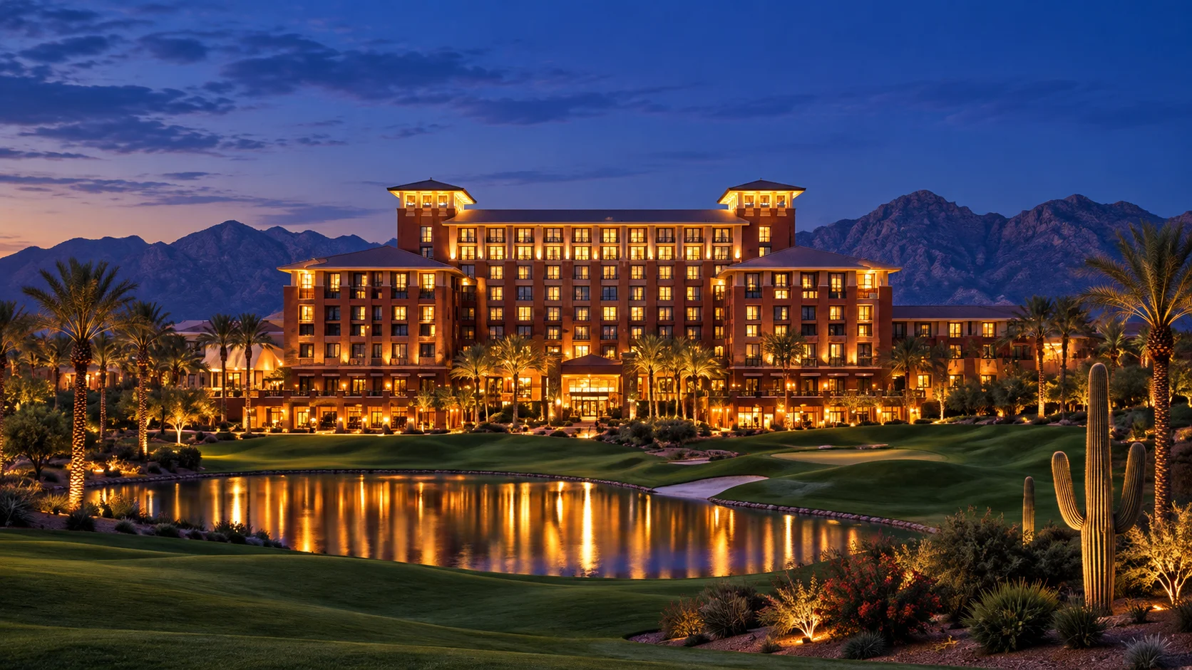 Westin Kierland Resort in Scottsdale at dusk