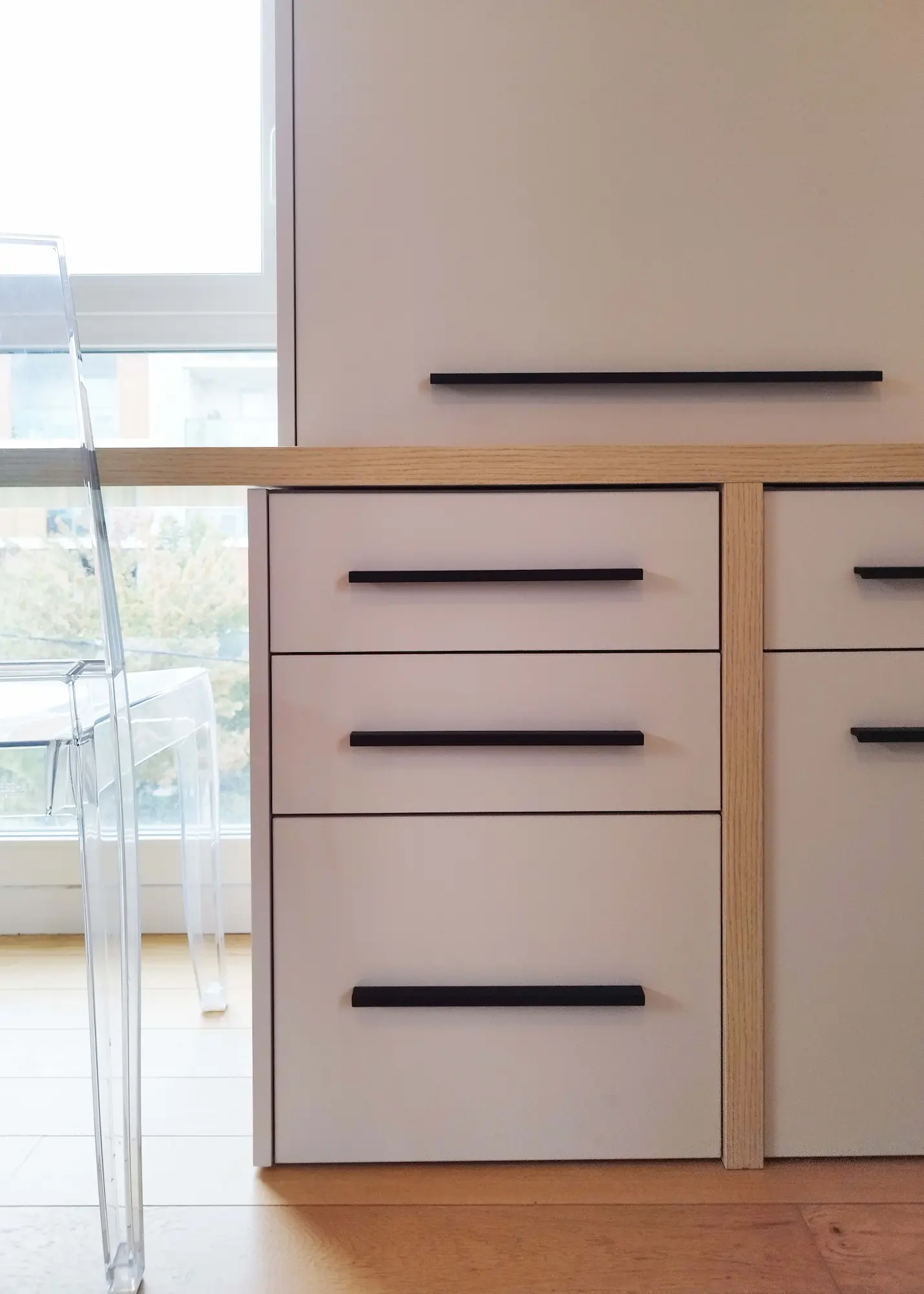 Meuble réalisé sur mesure - agence Jiwa.A Lyon