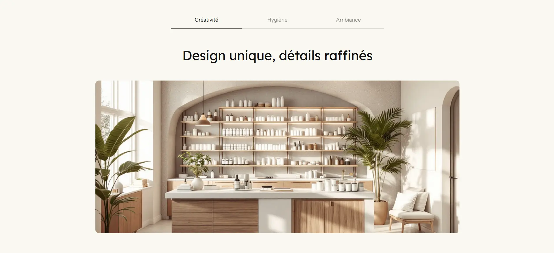 Site ZÉNO pour salon de beauté