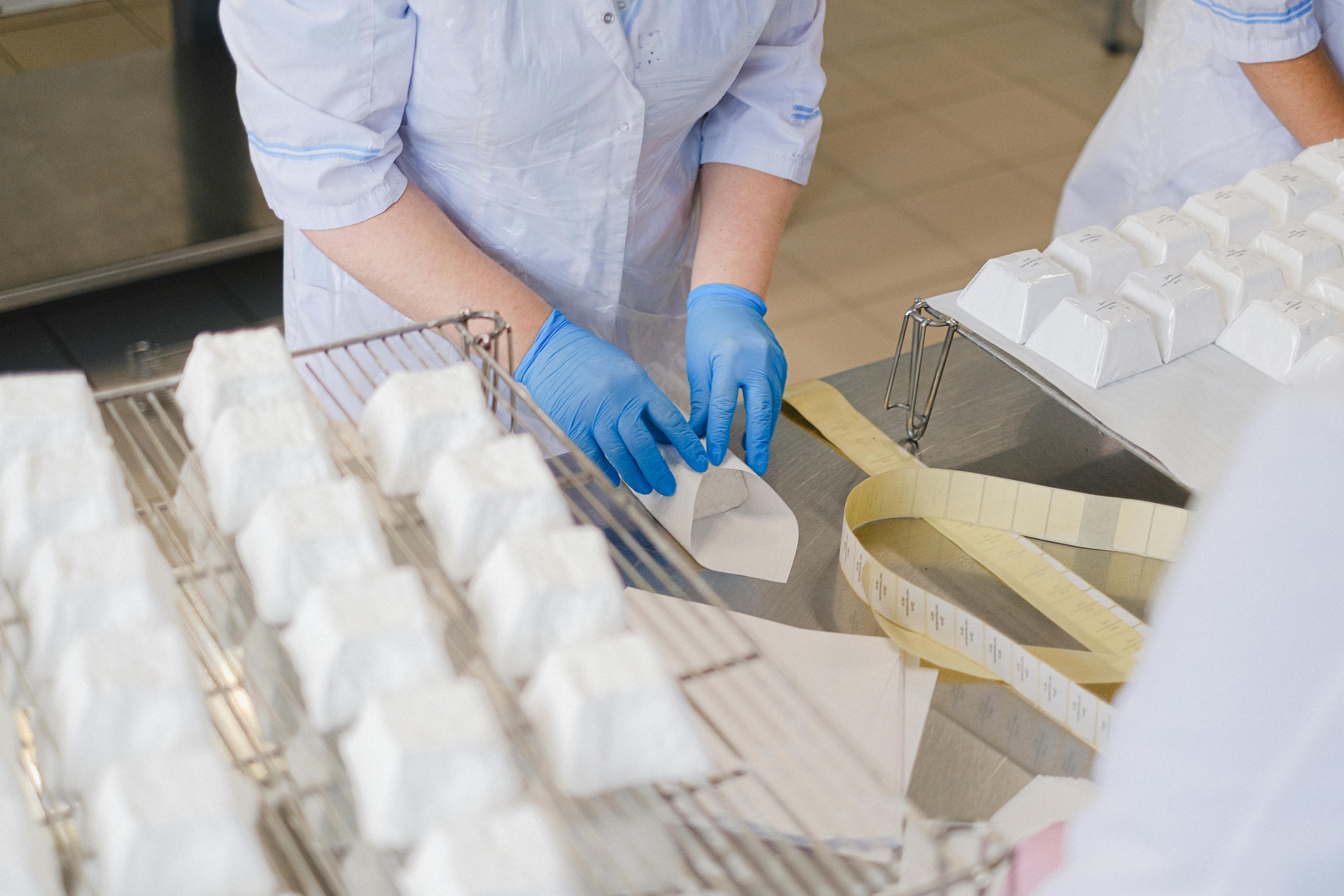 Food being manufactured 