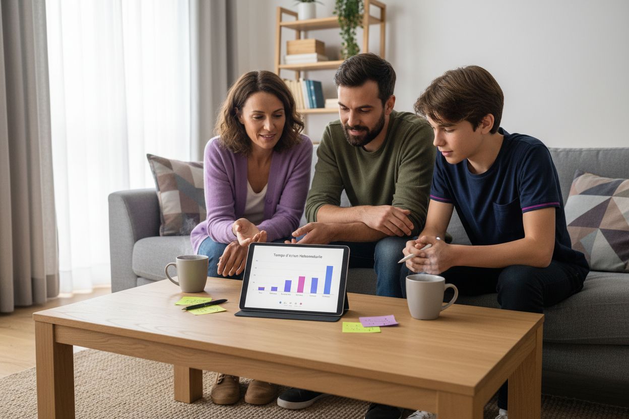 discussion familiale temps écran