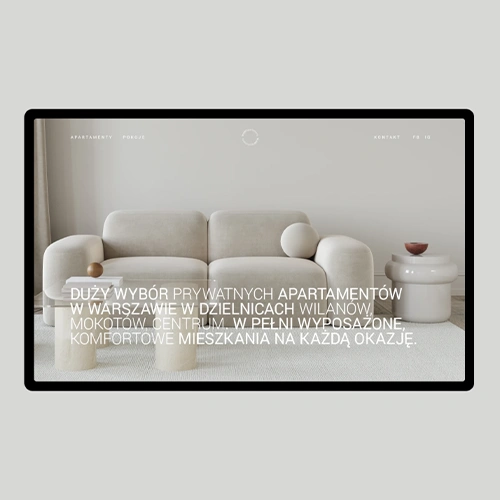 Strona www apartamenty