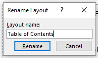 Rename layout