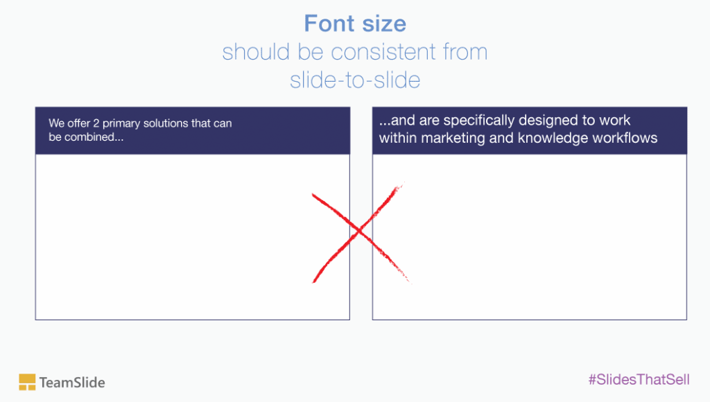 Powerpoint font size