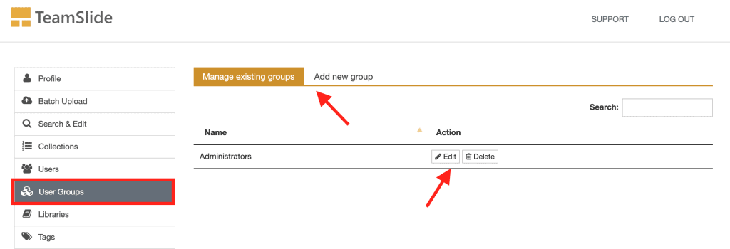 Set user groups for easy access control to your PowerPoint slides