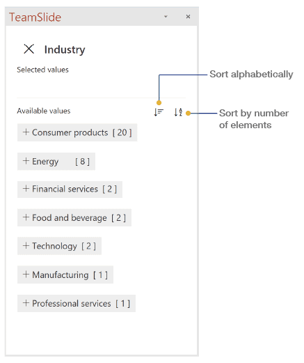 Browse by industry with TeamSlide