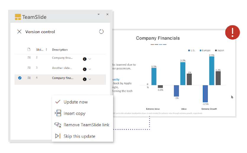 PowerPoint version control in with TeamSlide