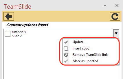 version control update options