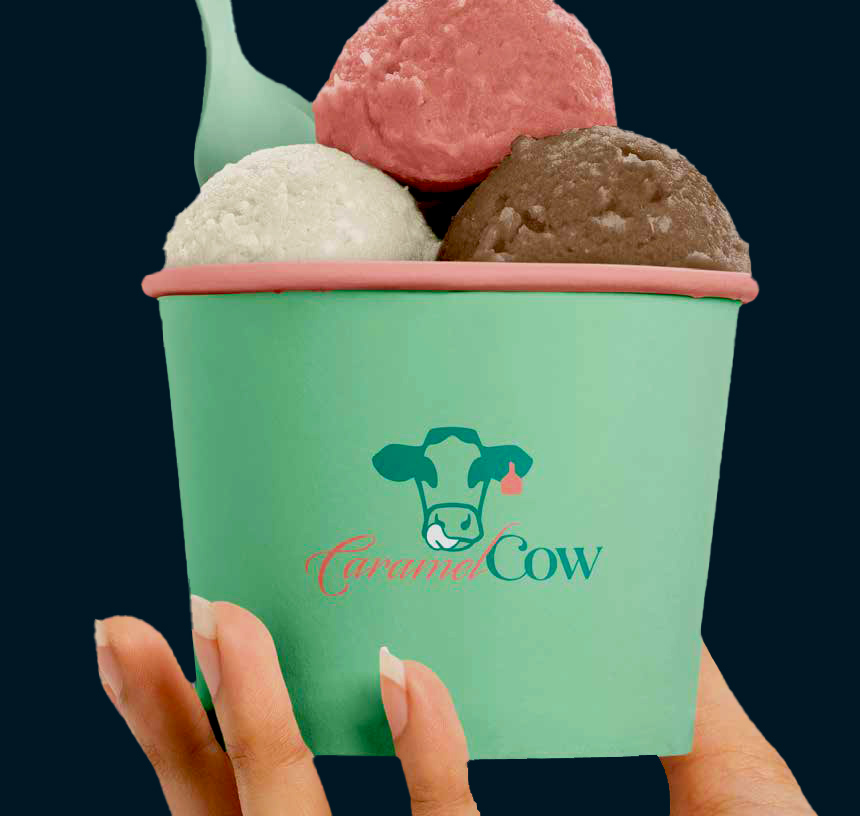 Caramel Cow ice cream and coffee bar at Sanavita Estates 55+ community.