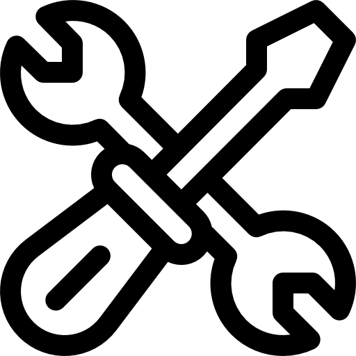 Icon of a wrench and screwdriver.