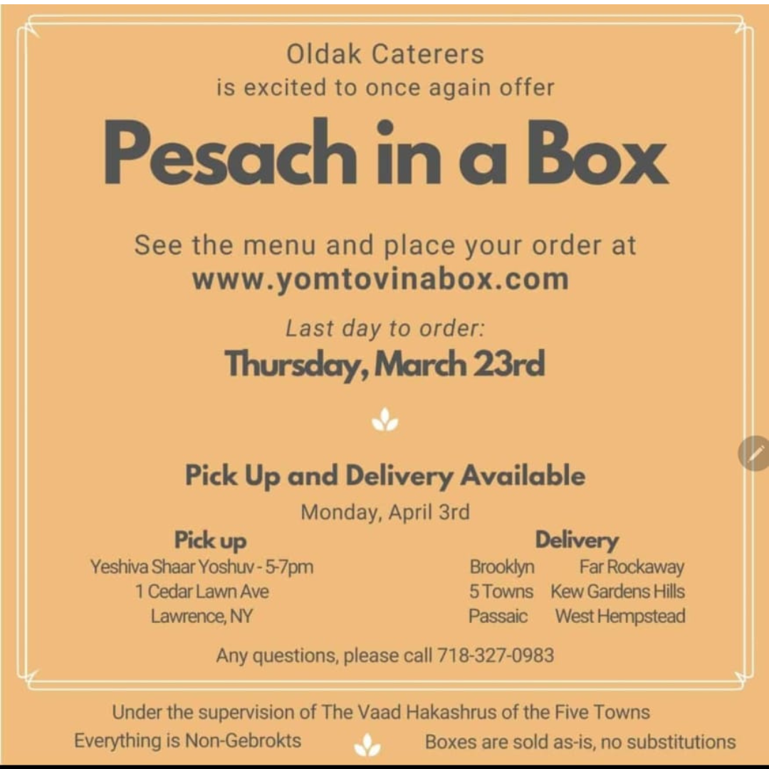 Passover food vendors