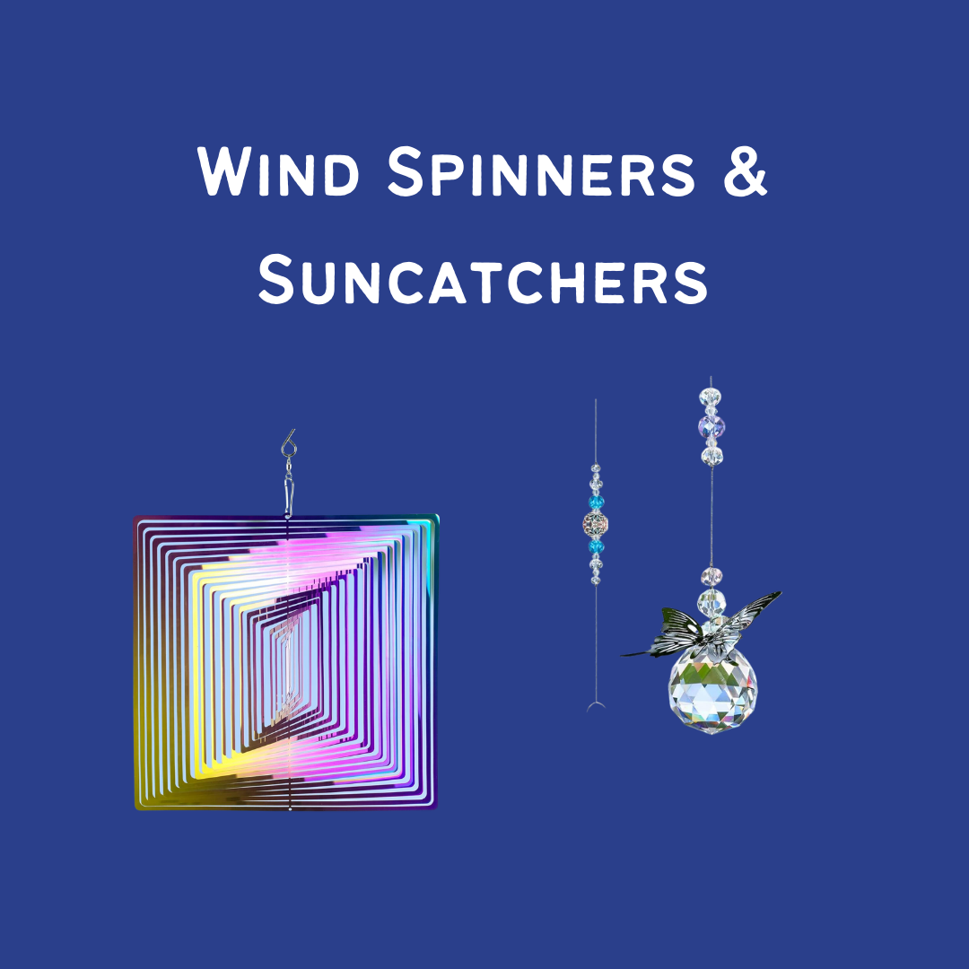 Wind spinners and suncatchers for Sukkot