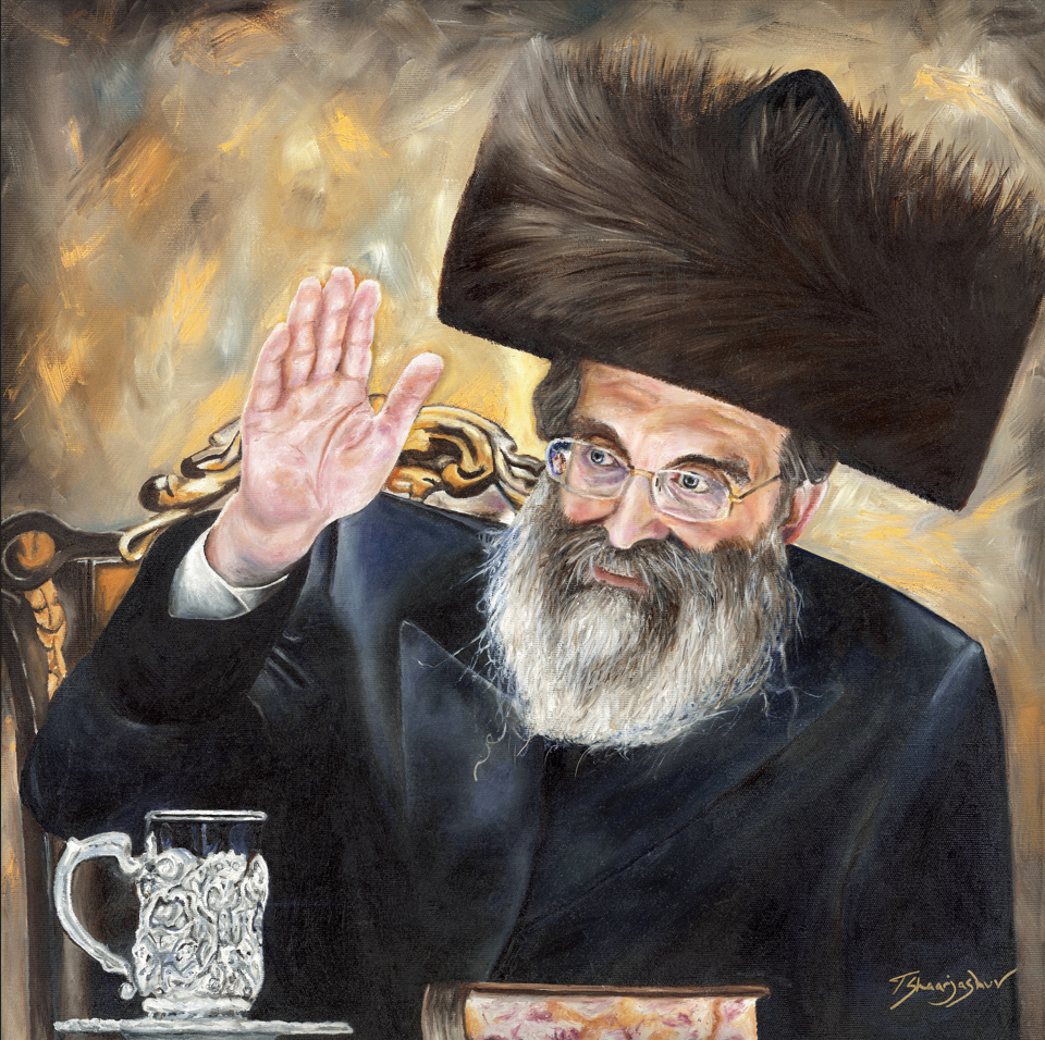Sadigura Rebbe vinyl Sukkah print