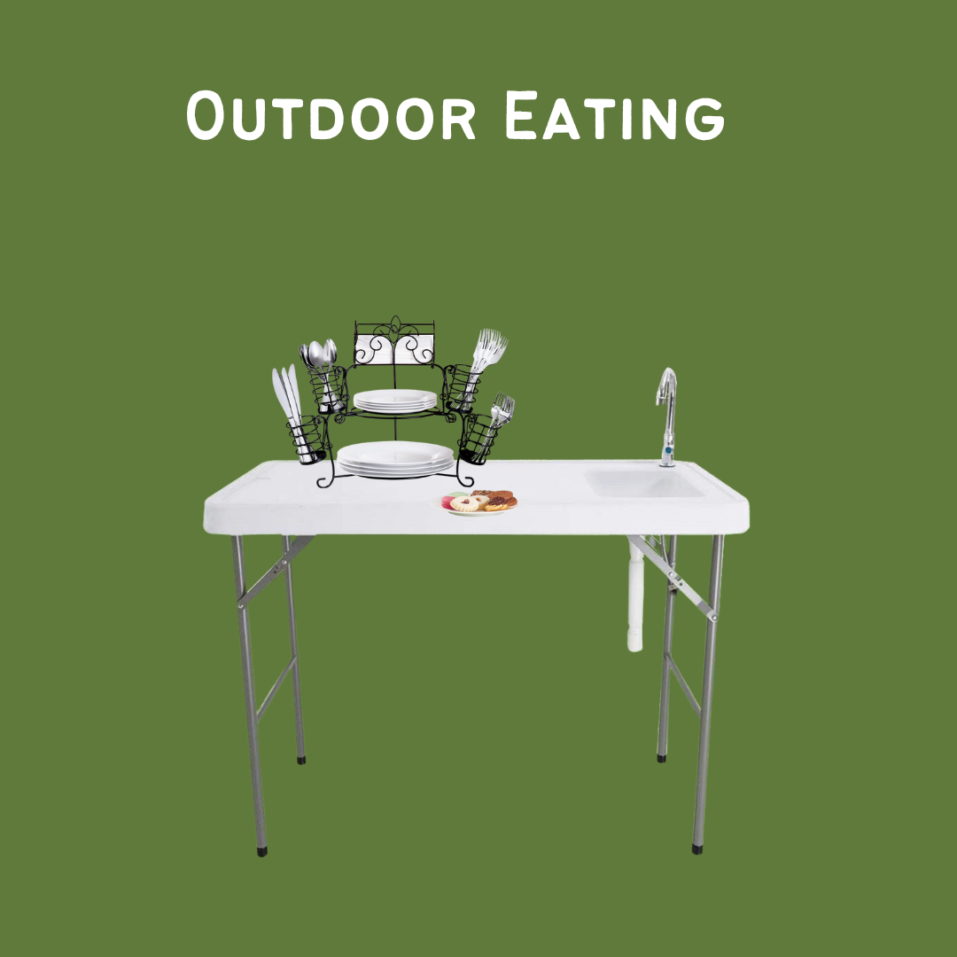 Outdoor eating supplies for Sukkot