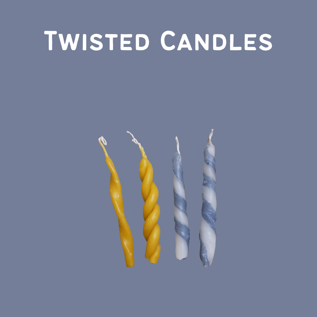 Twisted Hanukkah candles
