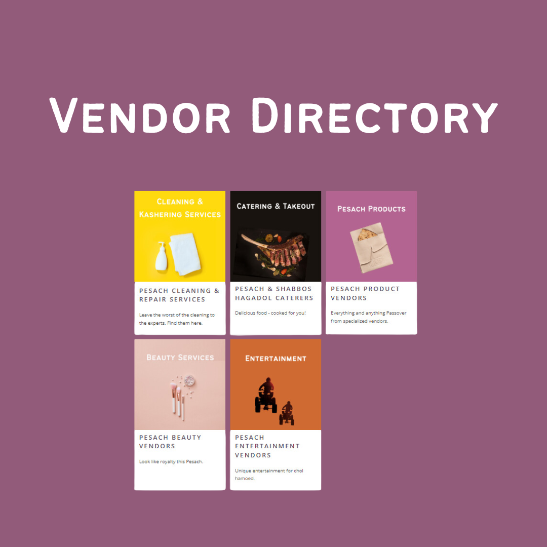 Passover Vendor Directory