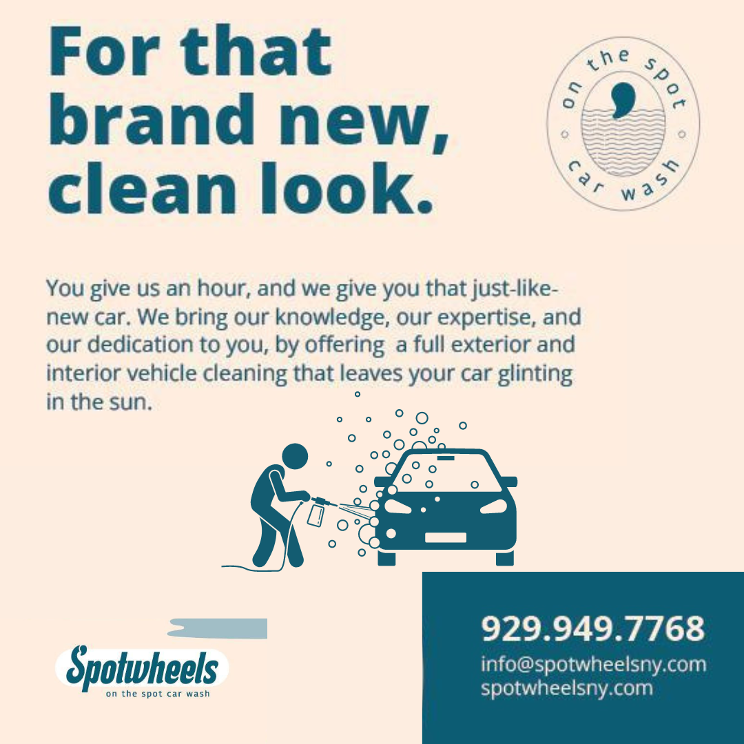 Complete interior and exterior wash: - Carpets and seats steamed and shampooed. - Extra deep vacuum. - We will make sure that no areas or crevices were left out