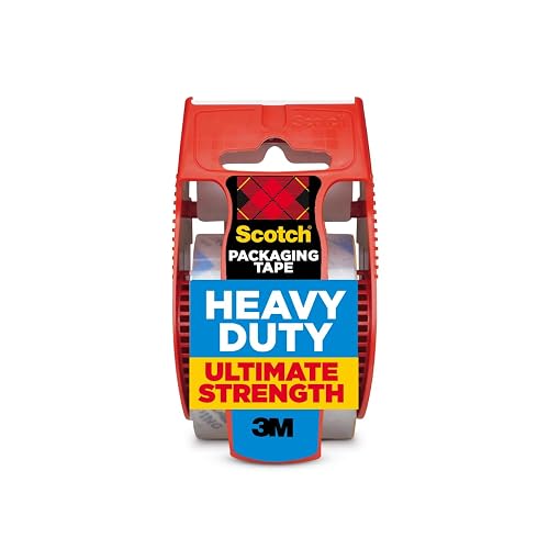 Scotch Clear Heavy-Duty Packing Tape with Dispenser