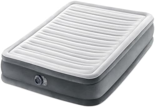 Air mattress with a built-in pump, an alternate size option