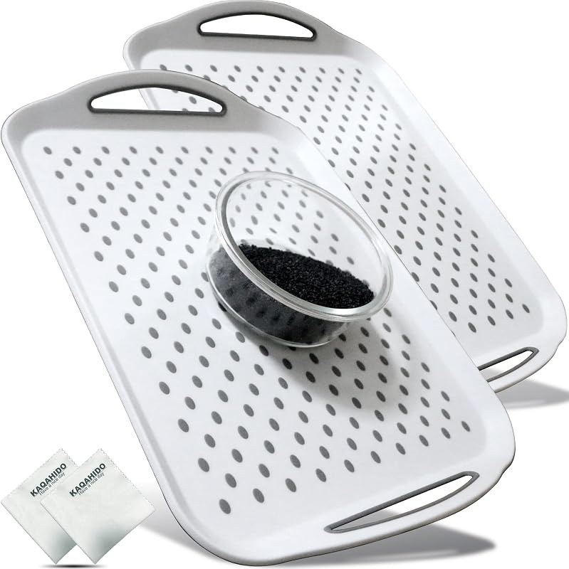 Large non-slip serving trays